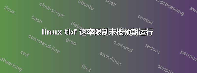 linux tbf 速率限制未按预期运行