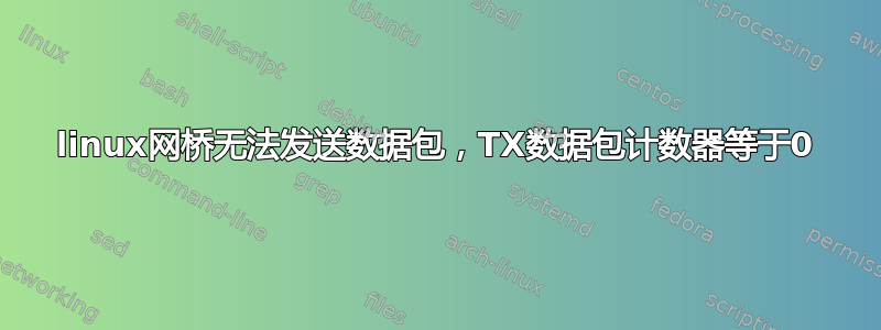 linux网桥无法发送数据包，TX数据包计数器等于0