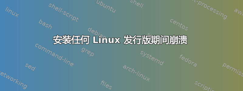 安装任何 Linux 发行版期间崩溃