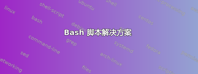 Bash 脚本解决方案