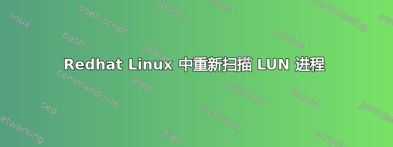 Redhat Linux 中重新扫描 LUN 进程