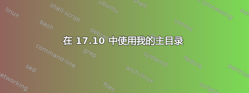 在 17.10 中使用我的主目录