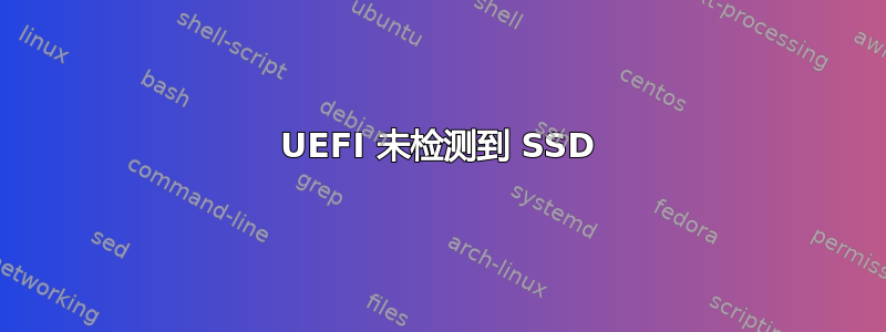 UEFI 未检测到 SSD