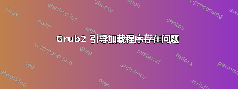 Grub2 引导加载程序存在问题