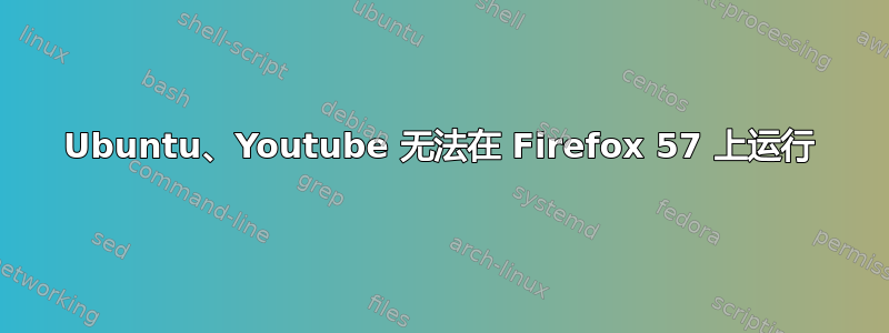 Ubuntu、Youtube 无法在 Firefox 57 上运行