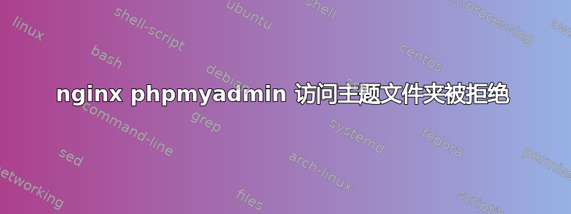 nginx phpmyadmin 访问主题文件夹被拒绝