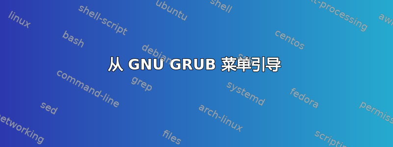 从 GNU GRUB 菜单引导