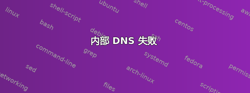 内部 DNS 失败