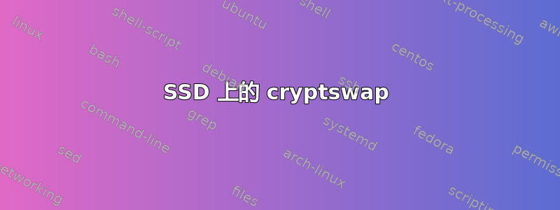 SSD 上的 cryptswap