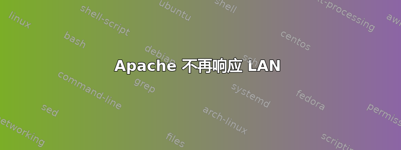 Apache 不再响应 LAN