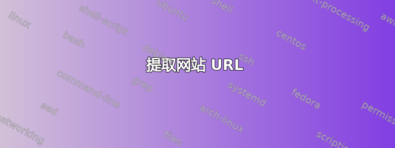 提取网站 URL