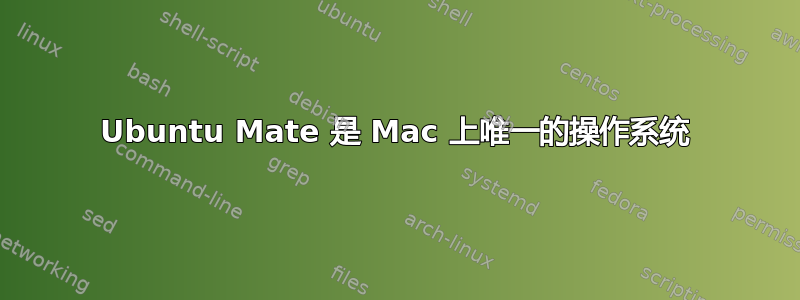 Ubuntu Mate 是 Mac 上唯一的操作系统