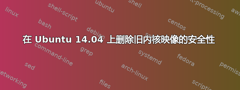 在 Ubuntu 14.04 上删除旧内核映像的安全性