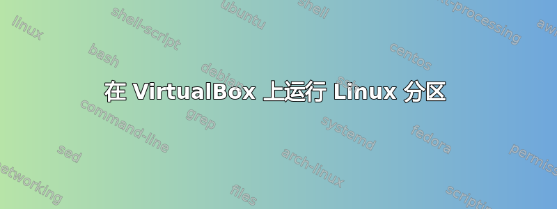 在 VirtualBox 上运行 Linux 分区