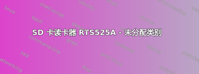 SD 卡读卡器 RTS525A - 未分配类别 