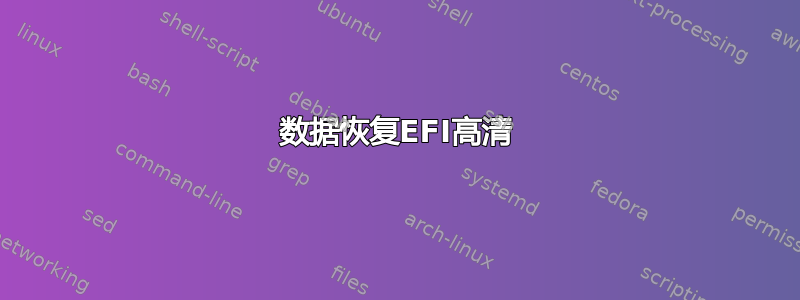 数据恢复EFI高清