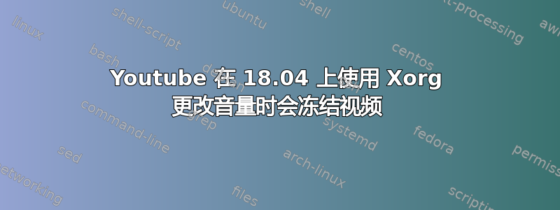 Youtube 在 18.04 上使用 Xorg 更改音量时会冻结视频