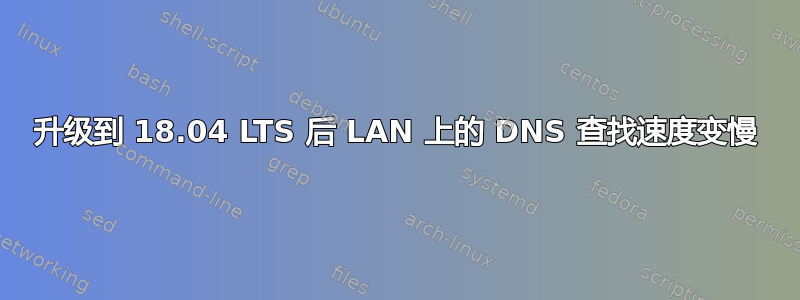 升级到 18.04 LTS 后 LAN 上的 DNS 查找速度变慢