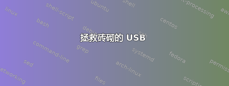 拯救砖砌的 USB