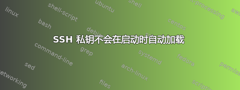 SSH 私钥不会在启动时自动加载