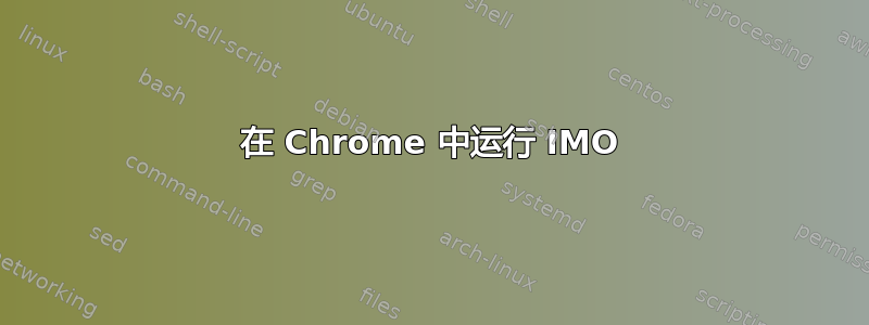 在 Chrome 中运行 IMO