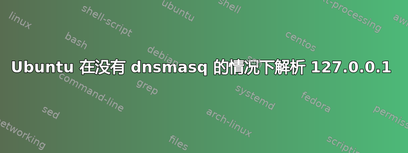 Ubuntu 在没有 dnsmasq 的情况下解析 127.0.0.1