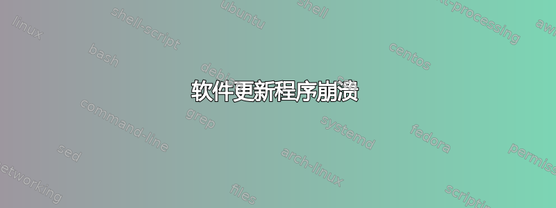 软件更新程序崩溃