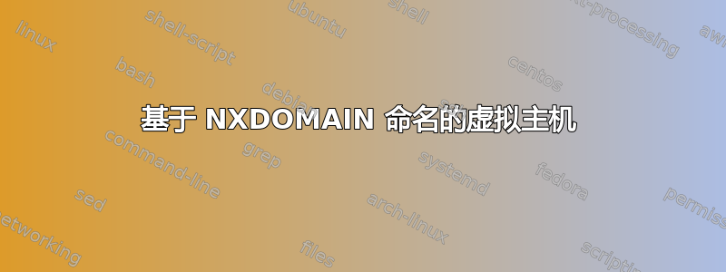 基于 NXDOMAIN 命名的虚拟主机