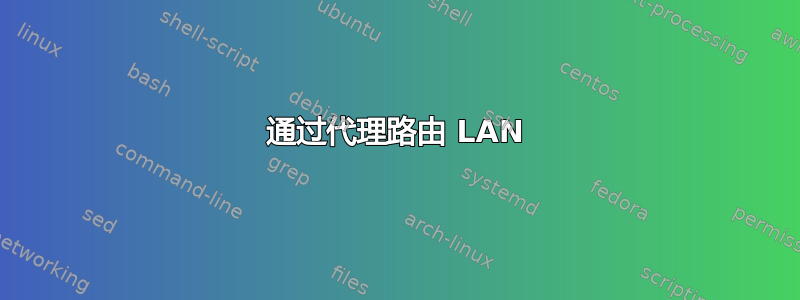 通过代理路由 LAN