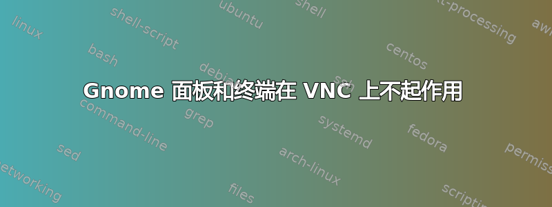 Gnome 面板和终端在 VNC 上不起作用