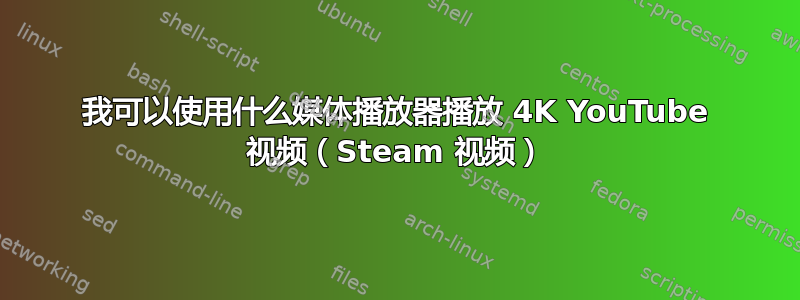 我可以使用什么媒体播放器播放 4K YouTube 视频（Steam 视频）