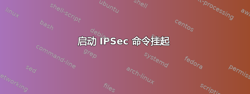 启动 IPSec 命令挂起