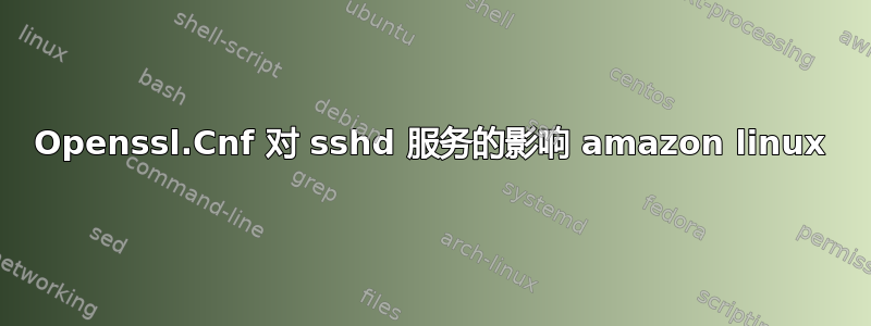 Openssl.Cnf 对 sshd 服务的影响 amazon linux