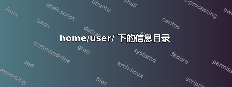 home/user/ 下的信息目录