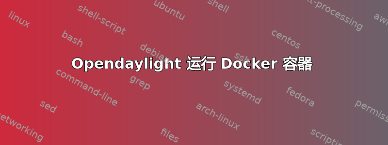 Opendaylight 运行 Docker 容器