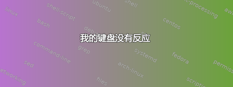 我的键盘没有反应