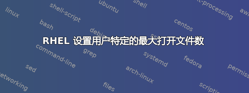 RHEL 设置用户特定的最大打开文件数