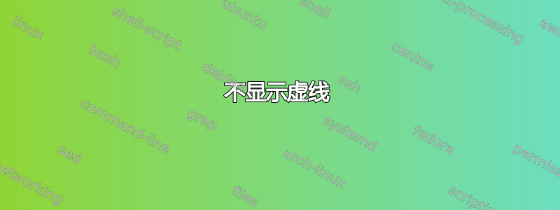 不显示虚线