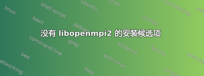 没有 libopenmpi2 的安装候选项