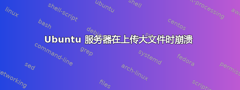 Ubuntu 服务器在上传大文件时崩溃