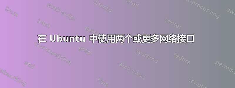 在 Ubuntu 中使用两个或更多网络接口