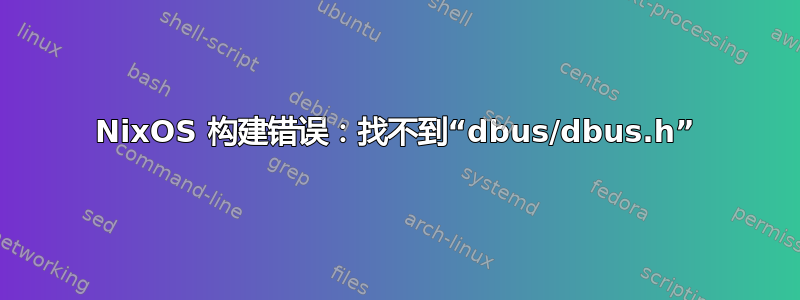 NixOS 构建错误：找不到“dbus/dbus.h”