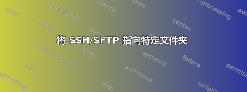 将 SSH/SFTP 指向特定文件夹