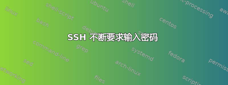 SSH 不断要求输入密码