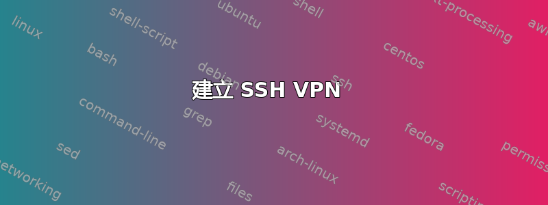 建立 SSH VPN 