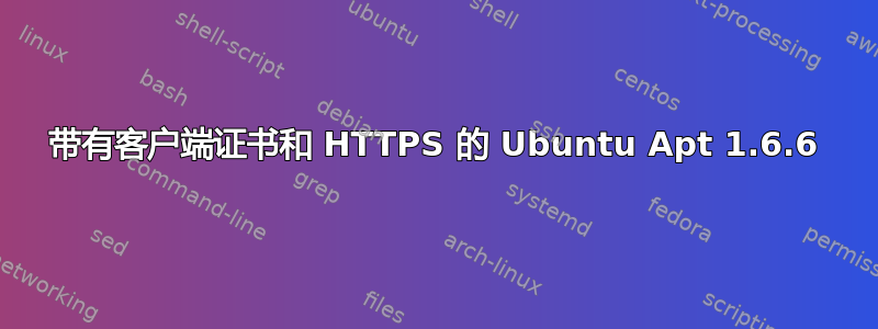 带有客户端证书和 HTTPS 的 Ubuntu Apt 1.6.6