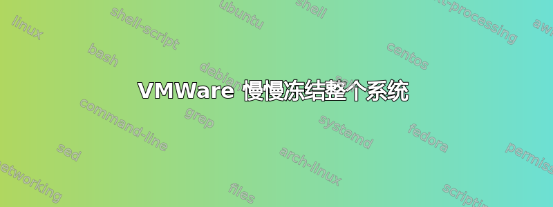 VMWare 慢慢冻结整个系统