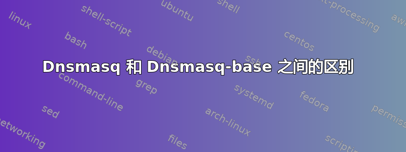 Dnsmasq 和 Dnsmasq-base 之间的区别 