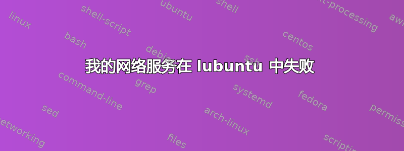 我的网络服务在 lubuntu 中失败