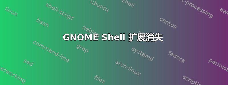 GNOME Shell 扩展消失